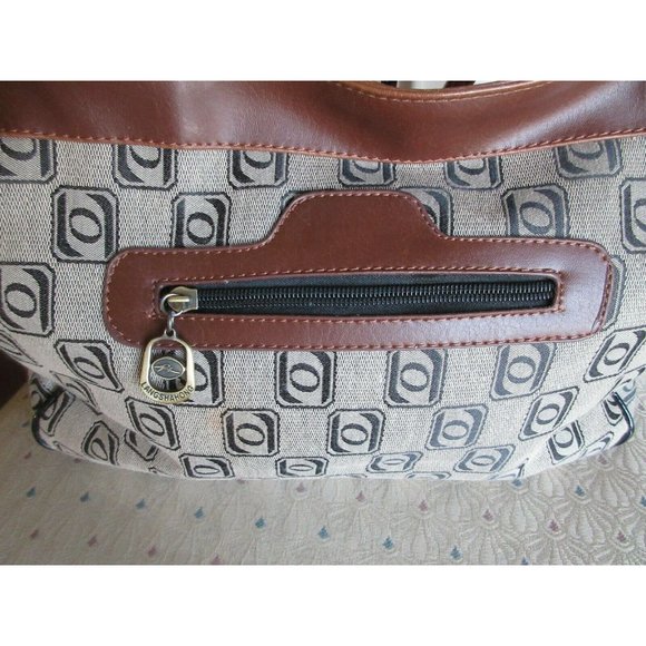 Langshahong Large Zippered Carry-On Bag Tote Brown - Picture 5 of 8